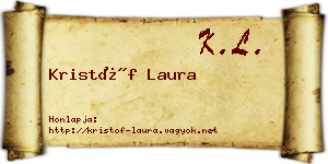 Kristóf Laura névjegykártya